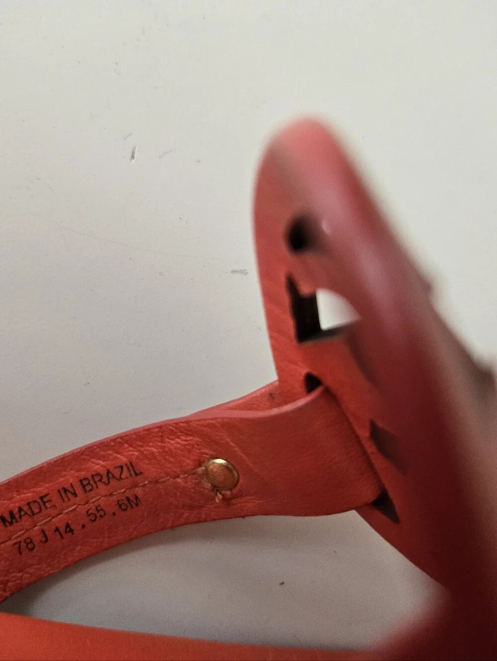 Tory Burch Coral Red Miller Logo Leather Thong Sandals8